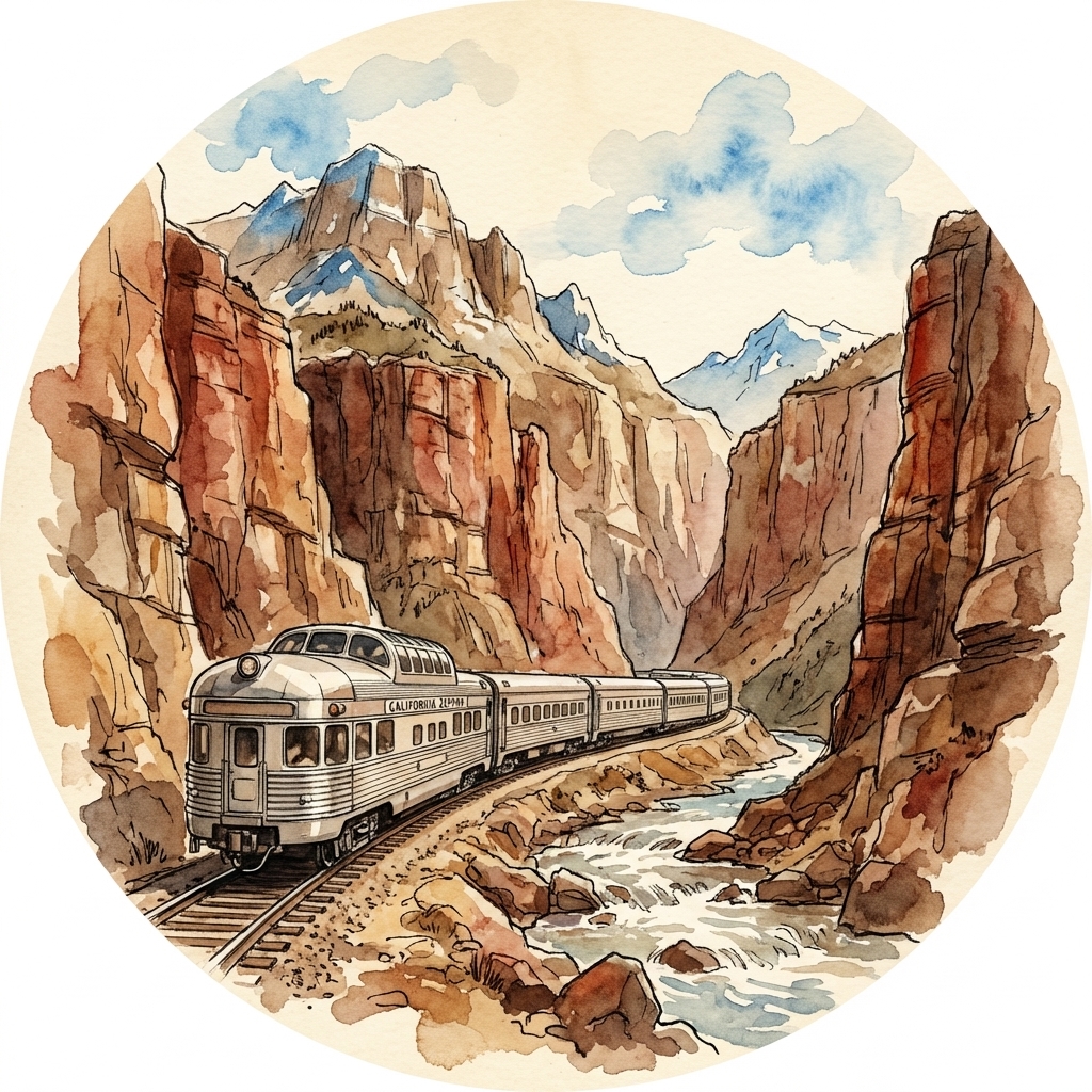 California Zephyr reading badge
