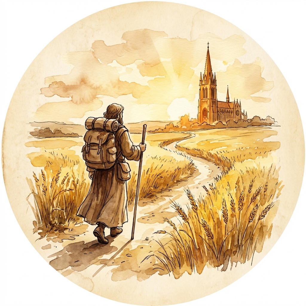 Camino de Santiago reading badge