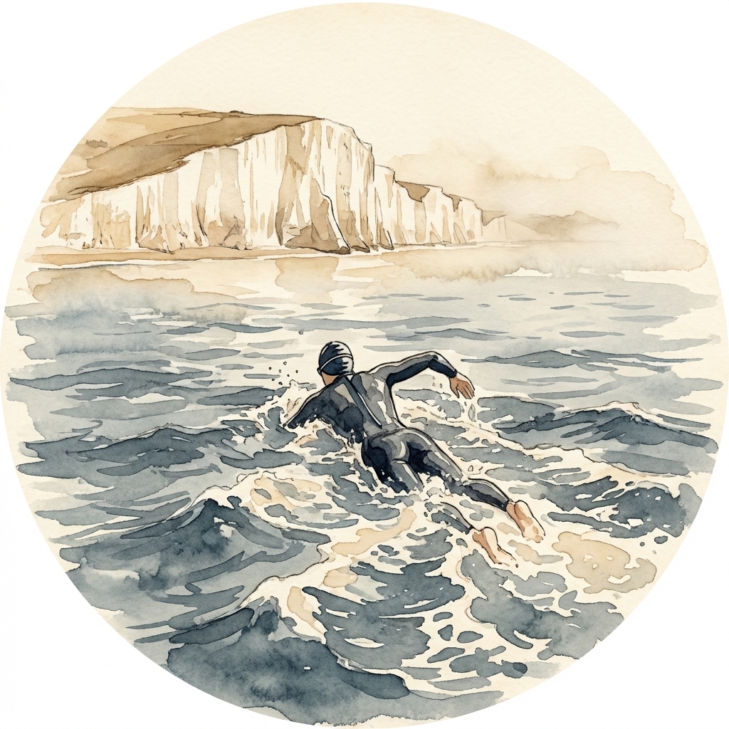 English Channel Swim reading badge