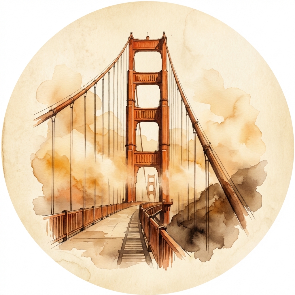 Golden Gate Walk reading badge