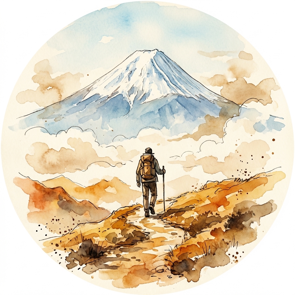 Mount Fuji Ascent reading badge