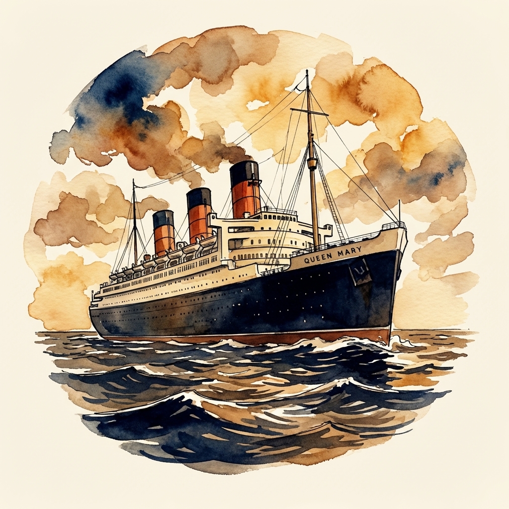 Queen Mary 2 reading badge