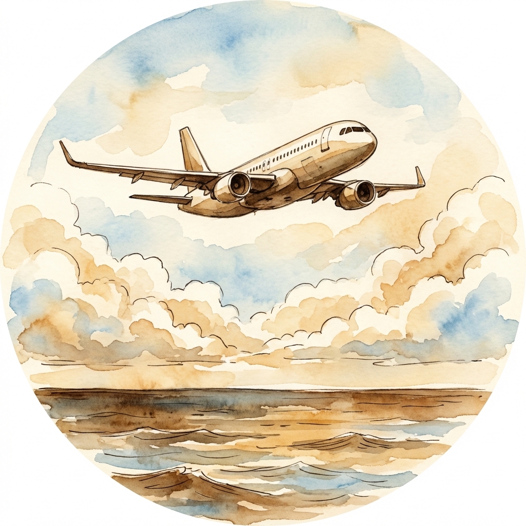 Trans-Pacific Flight reading badge