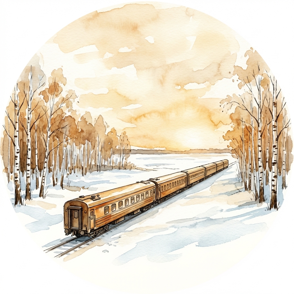 Trans-Siberian Railway reading badge