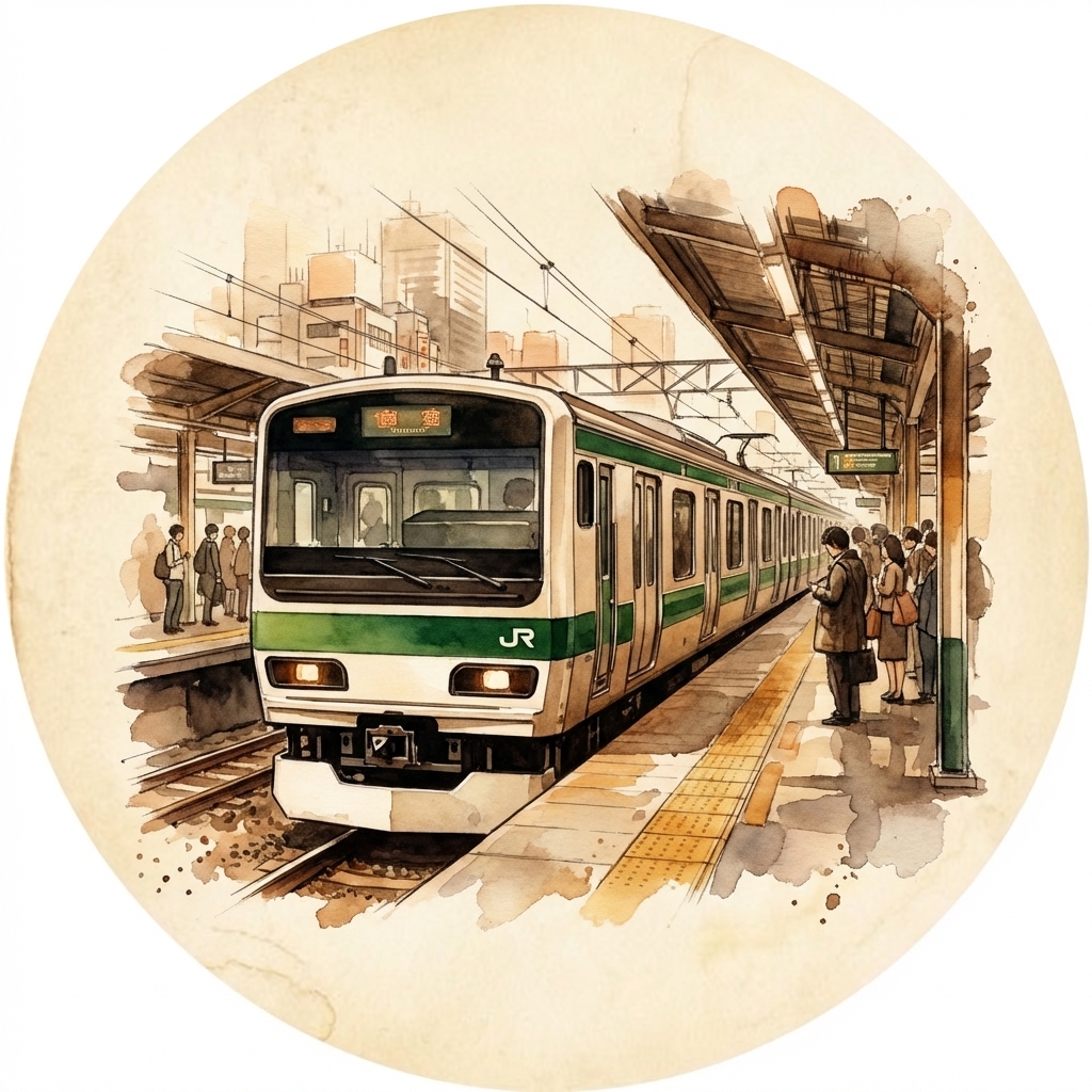 Yamanote Line reading badge